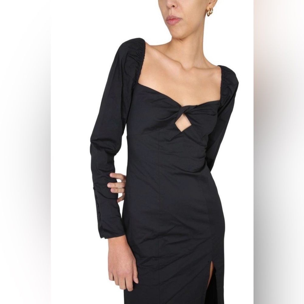 STAUD Josephine Dress Long Sleeve Leg Revealing NEW Size 12